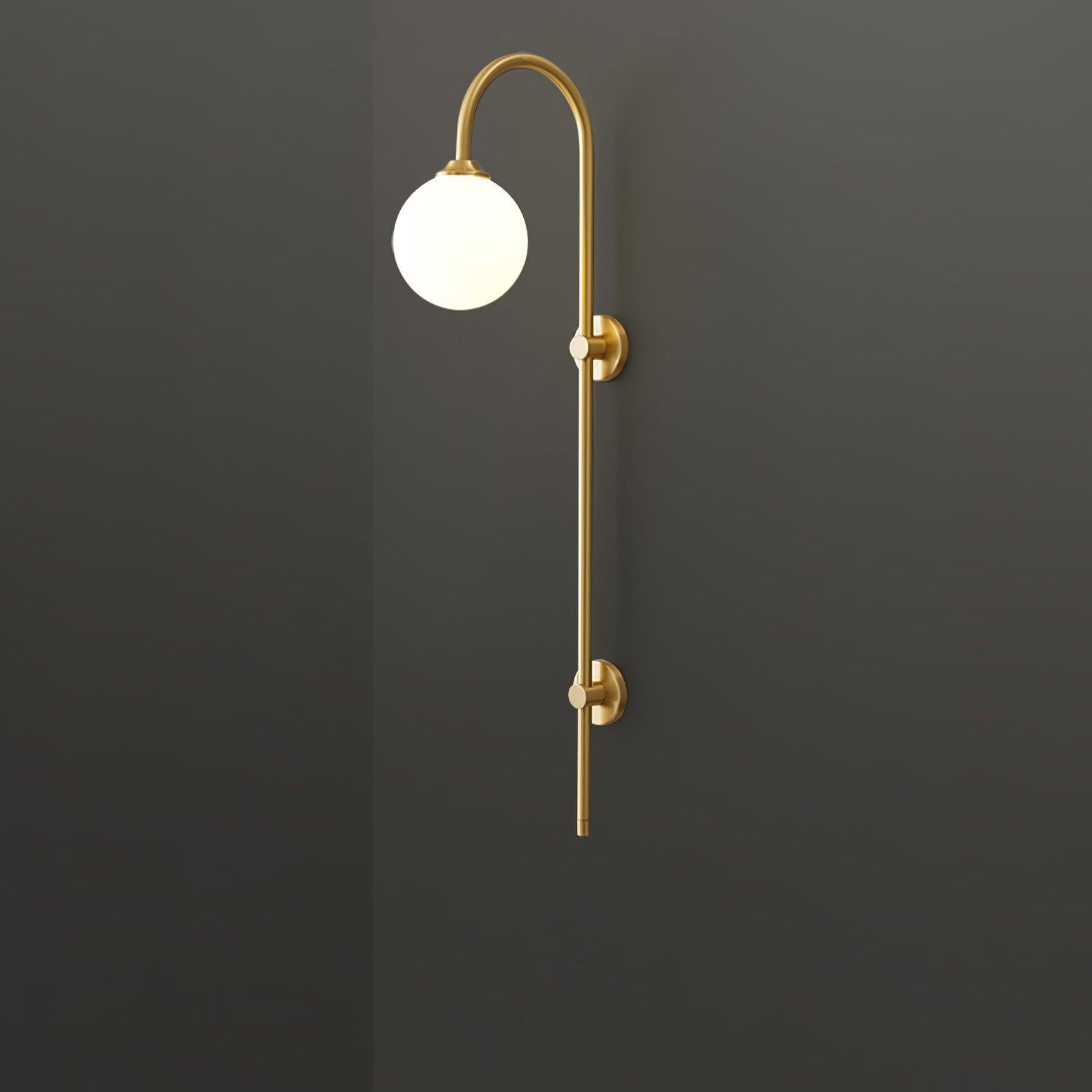 Globe Brass Wall Sconce - Letslighting