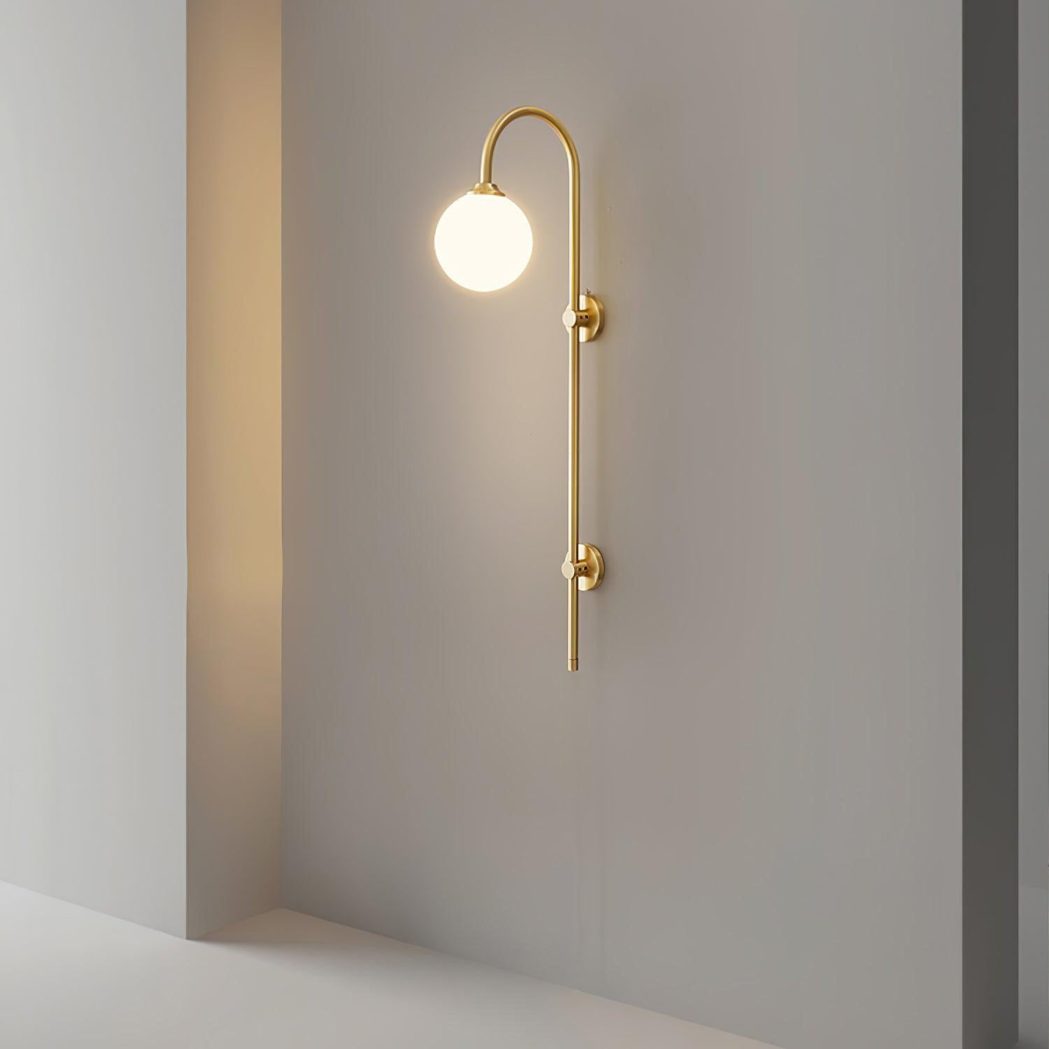 Globe Brass Wall Sconce - Letslighting