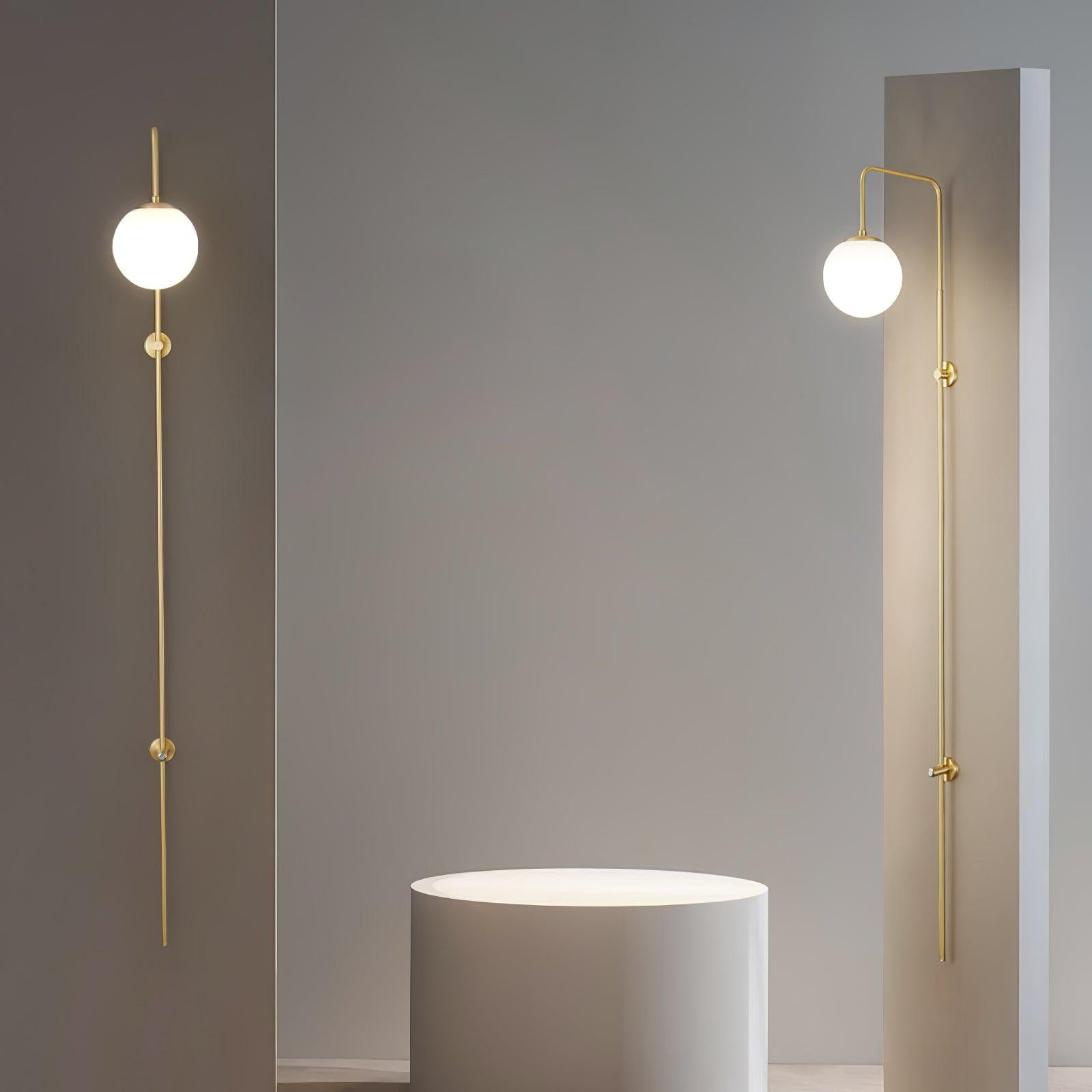 Globe Brass Wall Sconce - Letslighting