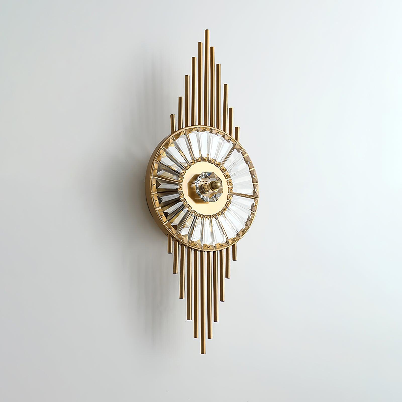 Crystal Gear Gold Wall Light - Letslighting