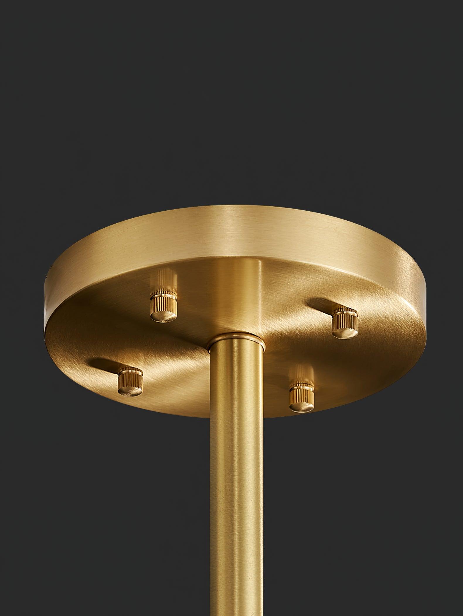 Gold & Clear Rod Chandelier - Letslighting