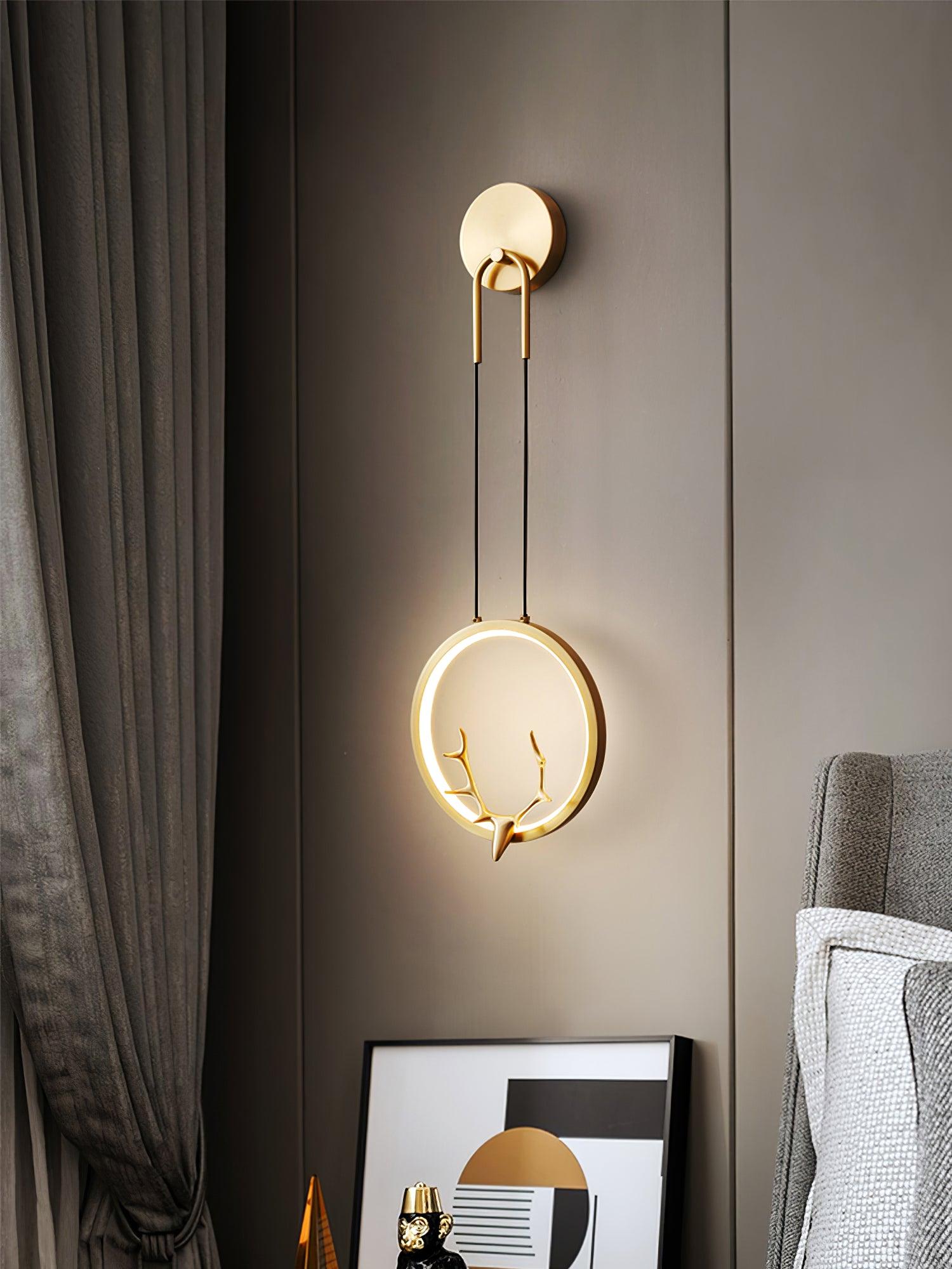 Golden Antler Wall Light - Letslighting