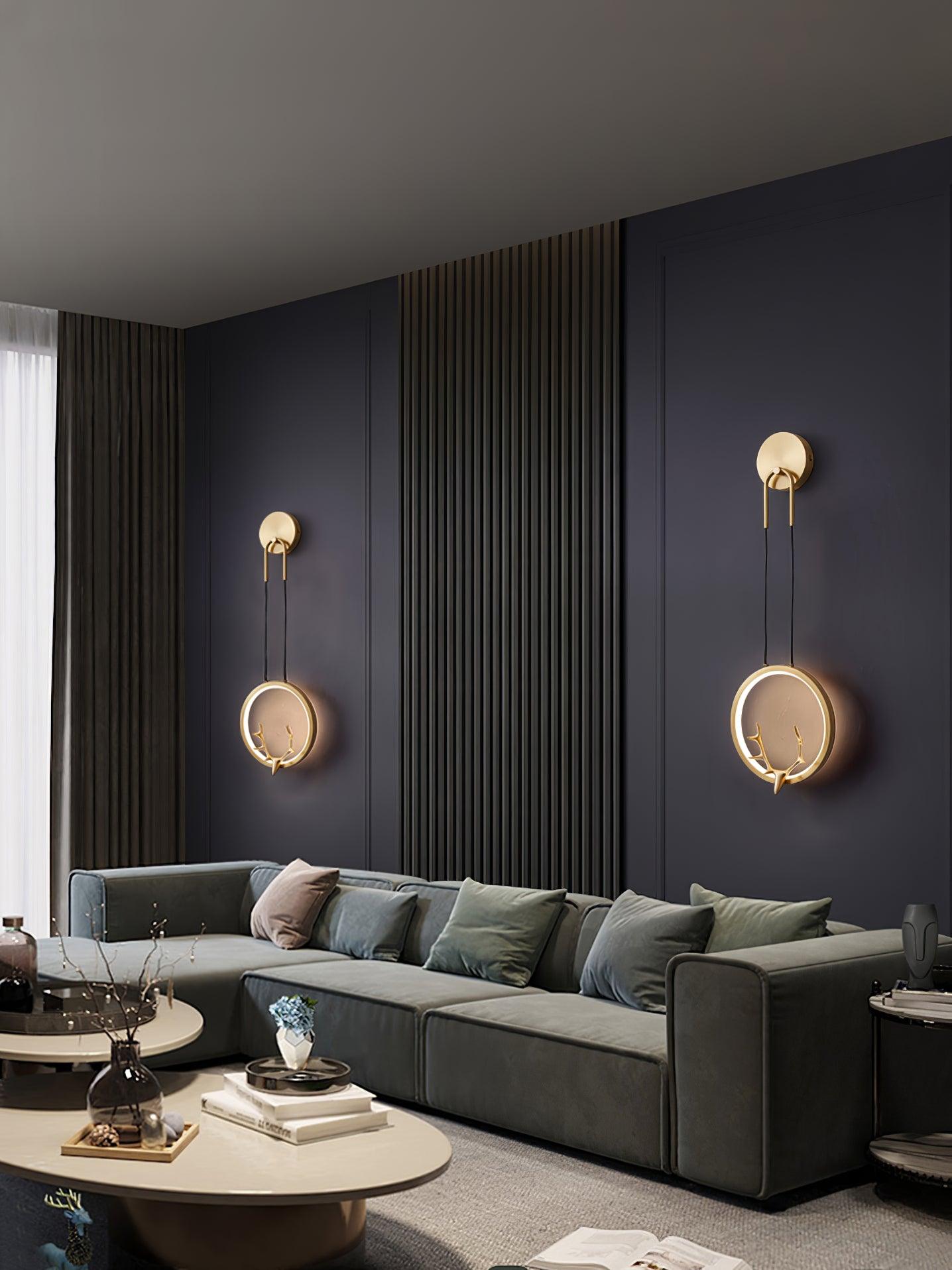 Golden Antler Wall Light - Letslighting