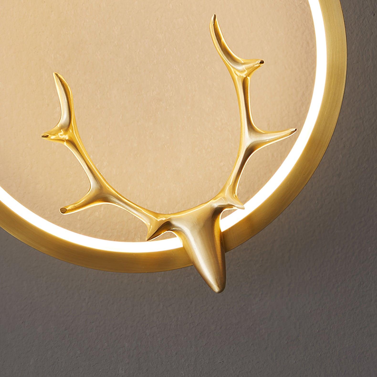 Golden Antler Wall Light - Letslighting