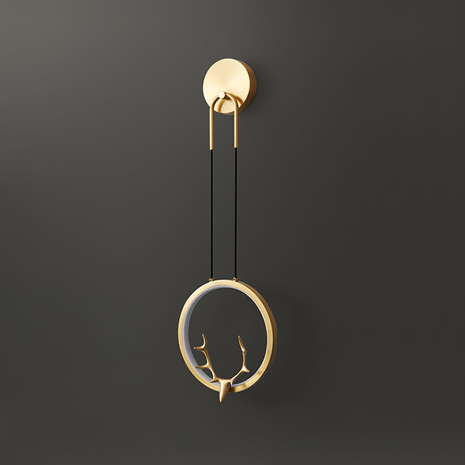 Golden Antler Wall Light - Letslighting