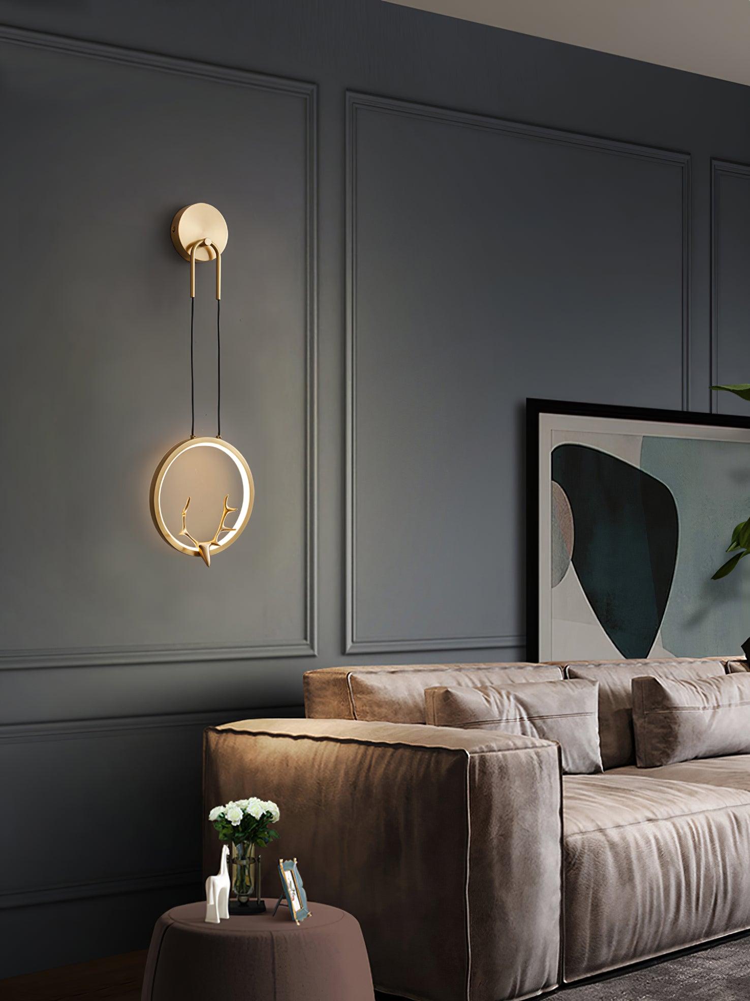 Golden Antler Wall Light - Letslighting