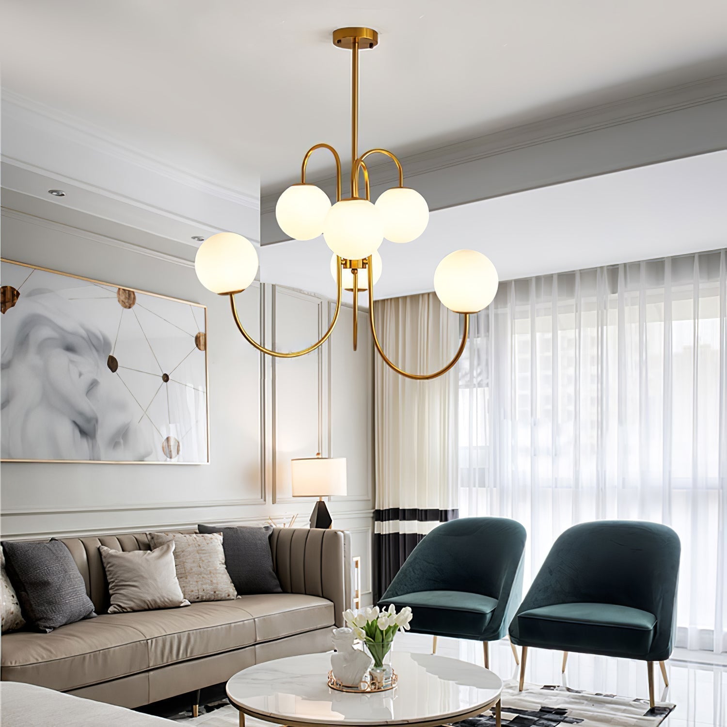 Gooseneck Chandelier - Letslighting