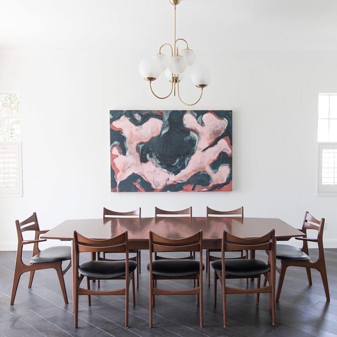 Zathaor Individual Creativity Metal Glass Chandelier - Lamp Copper