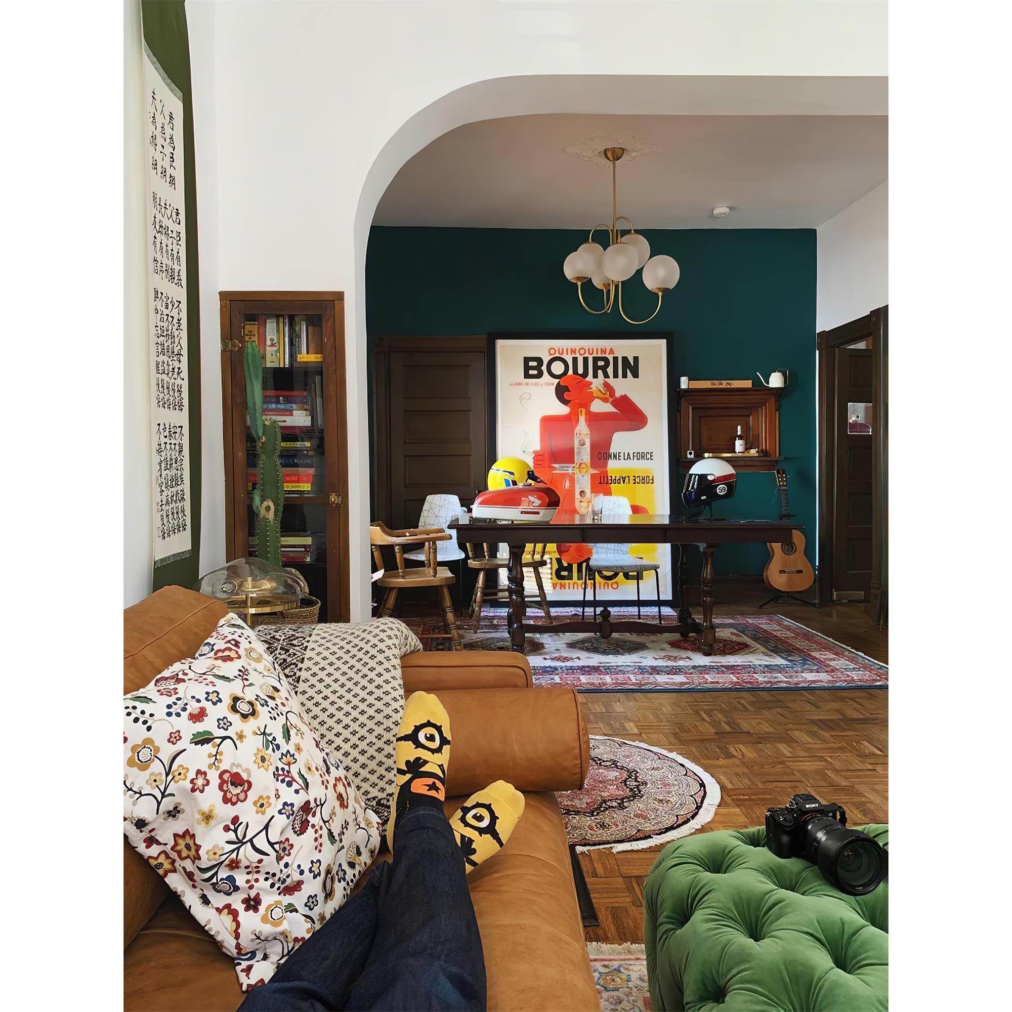 Zathaor Individual Creativity Metal Glass Chandelier - Lamp Copper