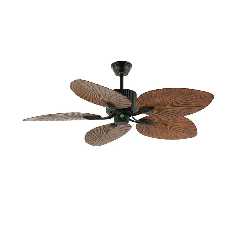 Ventilador de Techo Tropical Virel de Madera con Luz, detalle de la estructura metálica