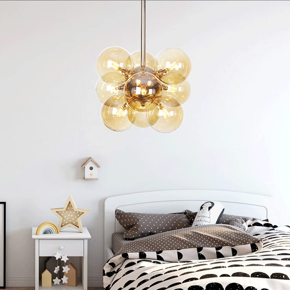 Valentina Minimalista Esférico Lámpara Colgante Metal/Vidrio Dormitorio