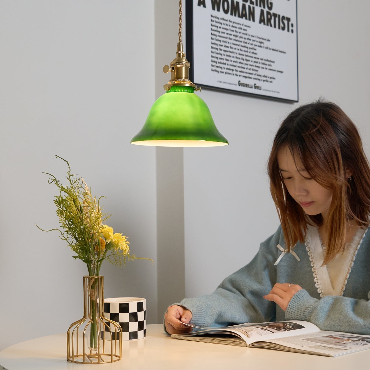 Green Bell Pendant Light - Letslighting
