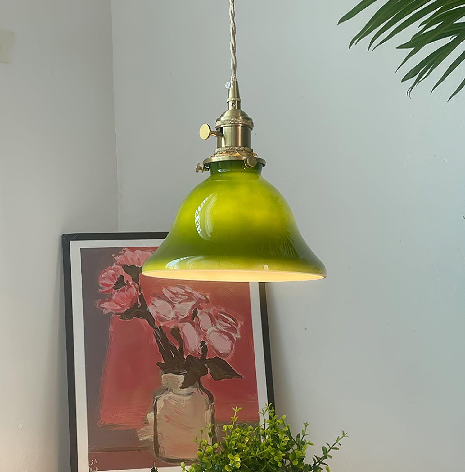 Green Bell Pendant Light - Letslighting