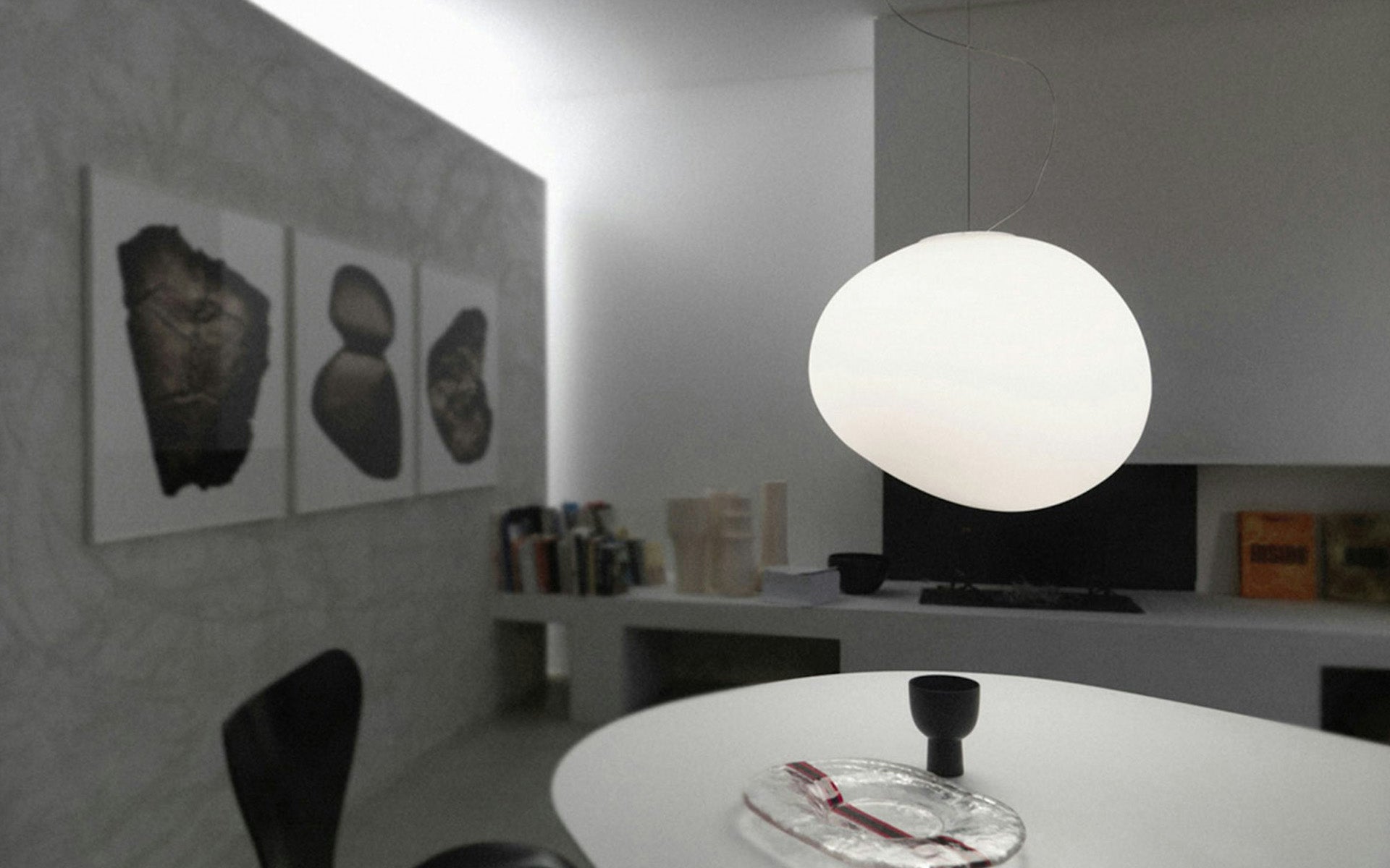 Gregg Stone Shape Glass Pendant Light - Letslighting