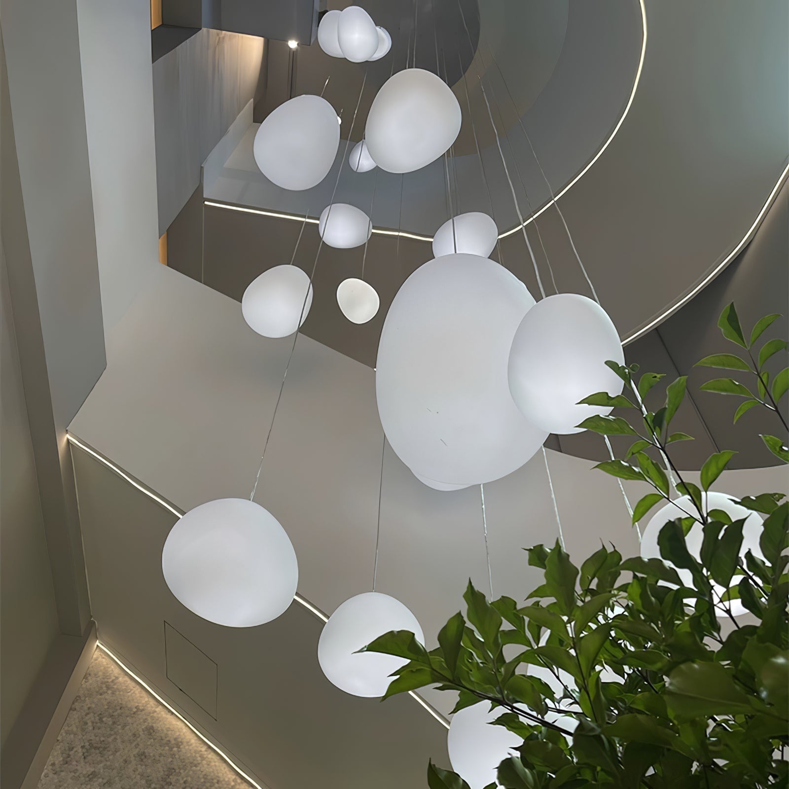 Gregg Stone Shape Glass Pendant Light - Letslighting