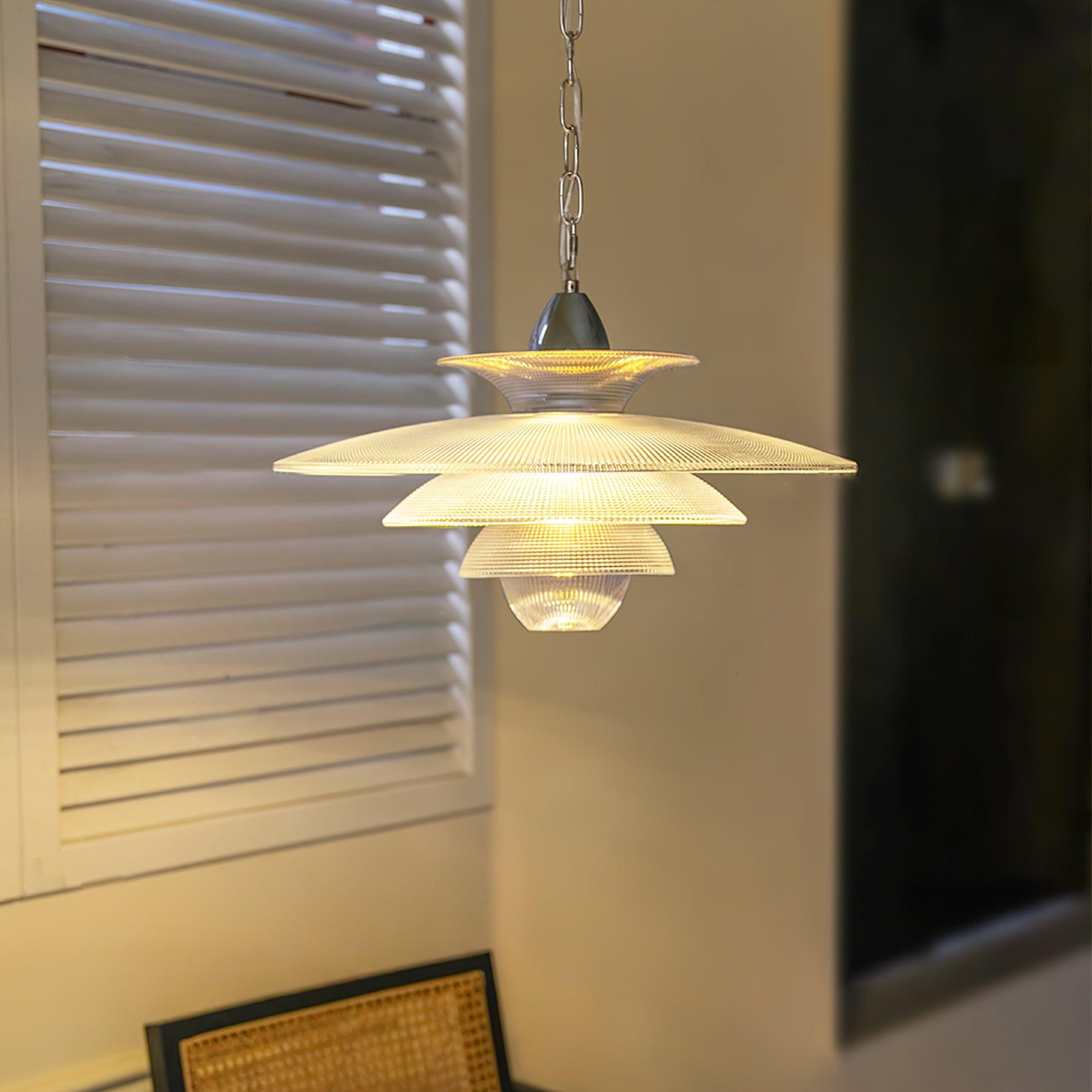 Grid Glass Pendant Light - Letslighting
