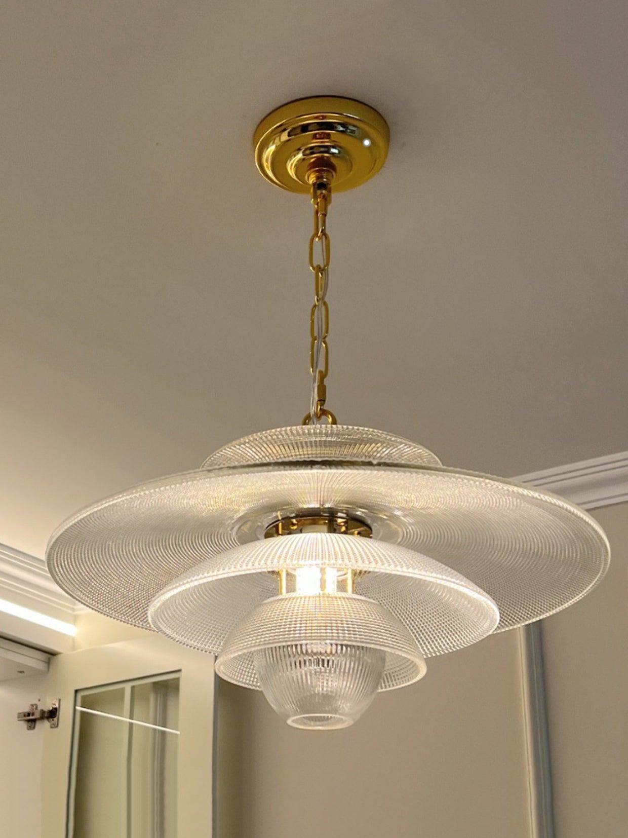 Grid Glass Pendant Light - Letslighting