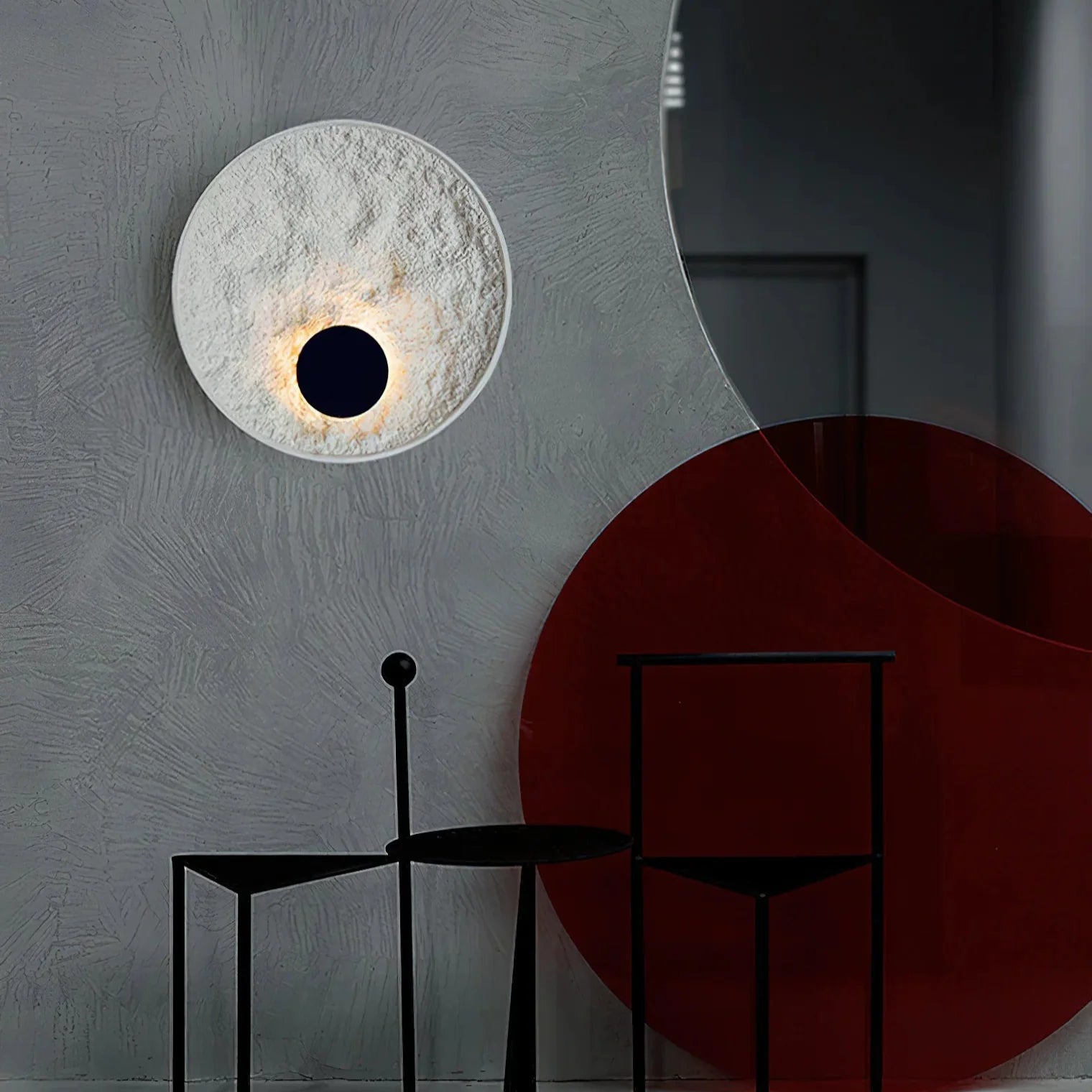Byers Wall Lamp Round Resin