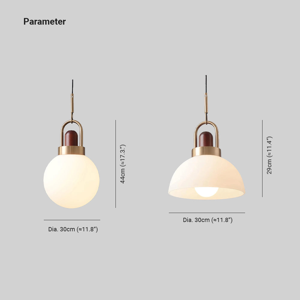 Valentina Moderno LED Lámpara Colgante Metal Madera Vidrio Dormitorio Comedor