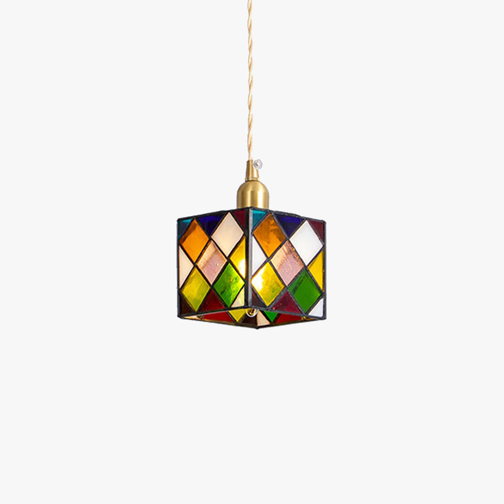 Valentina Retro LED Metal Vidrio Lámpara Colgante Dormitorio Comedor