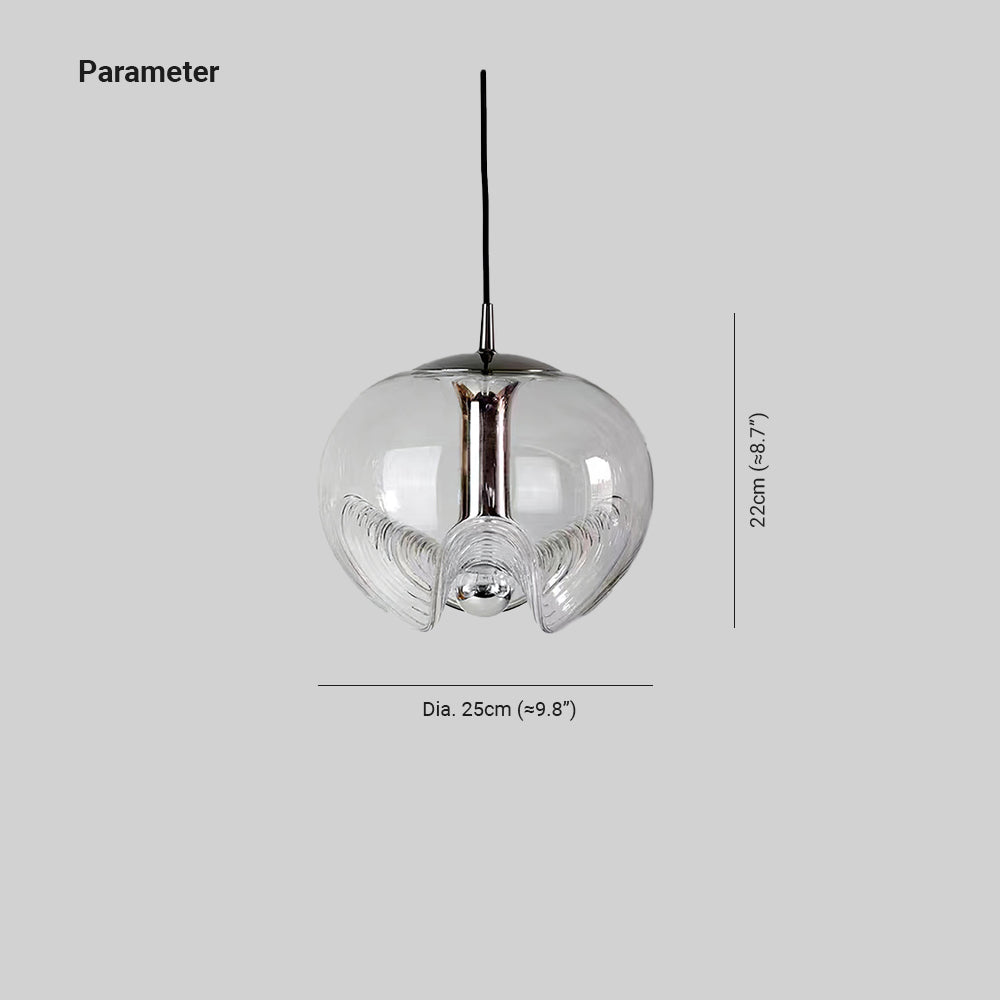 Valentina Moderno Vidrio Claro Metal Cristal Lámpara Colgante Dormitorio