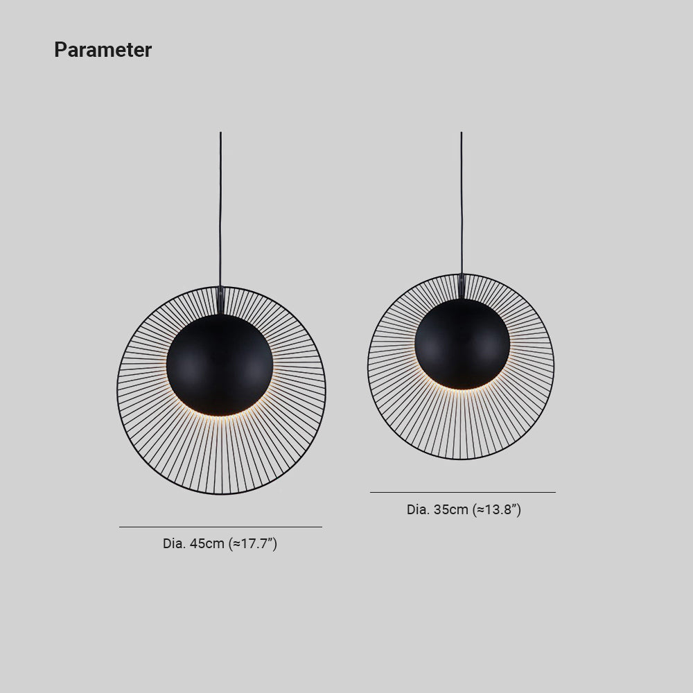 Arisha Minimalista LED Lámpara Colgante Metal Salón Pasillo