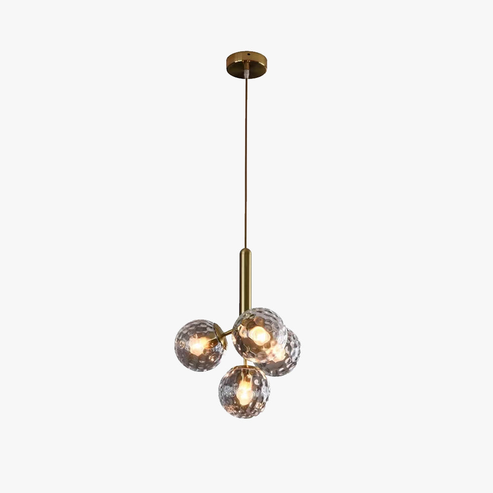 Valentina Moderno Burbuja Lámpara Colgante Metal Vidrio Comedor
