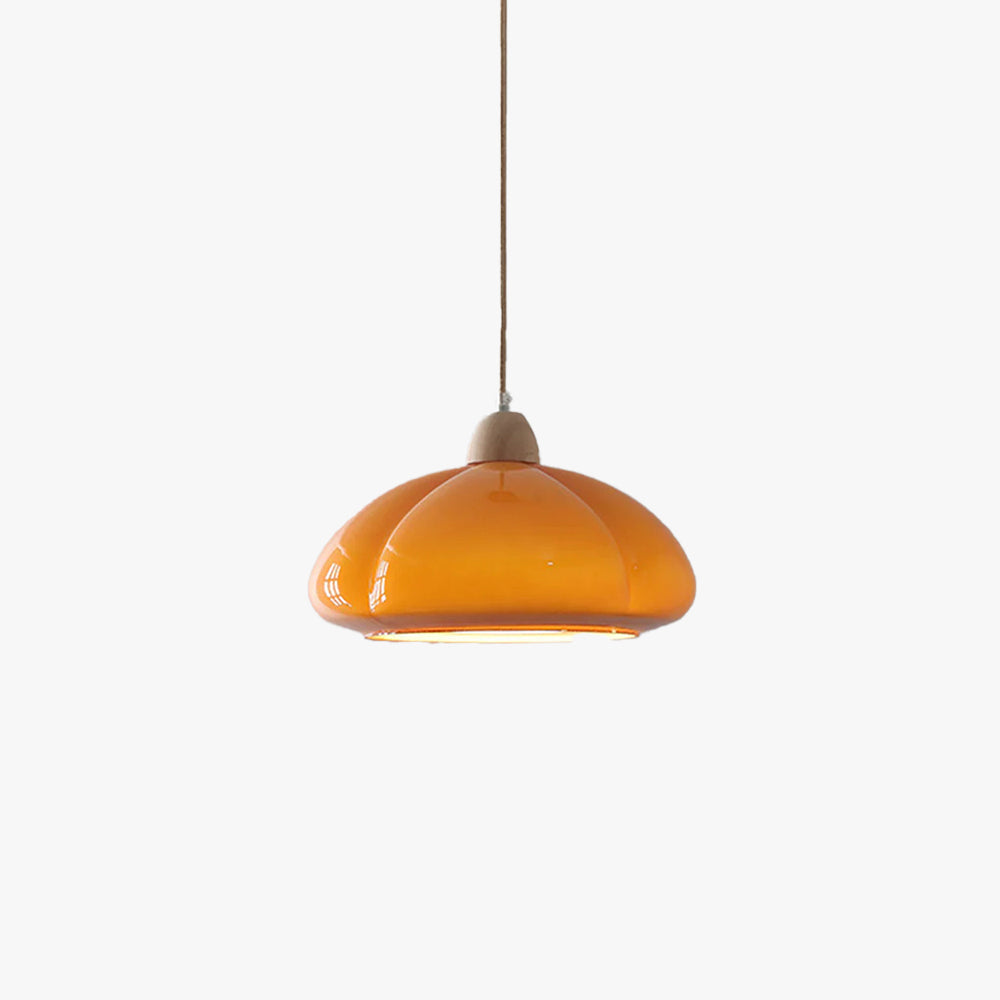 Valentina Retro Lámpara Colgante Calabaza Vidrio Dormitorio/Comedor
