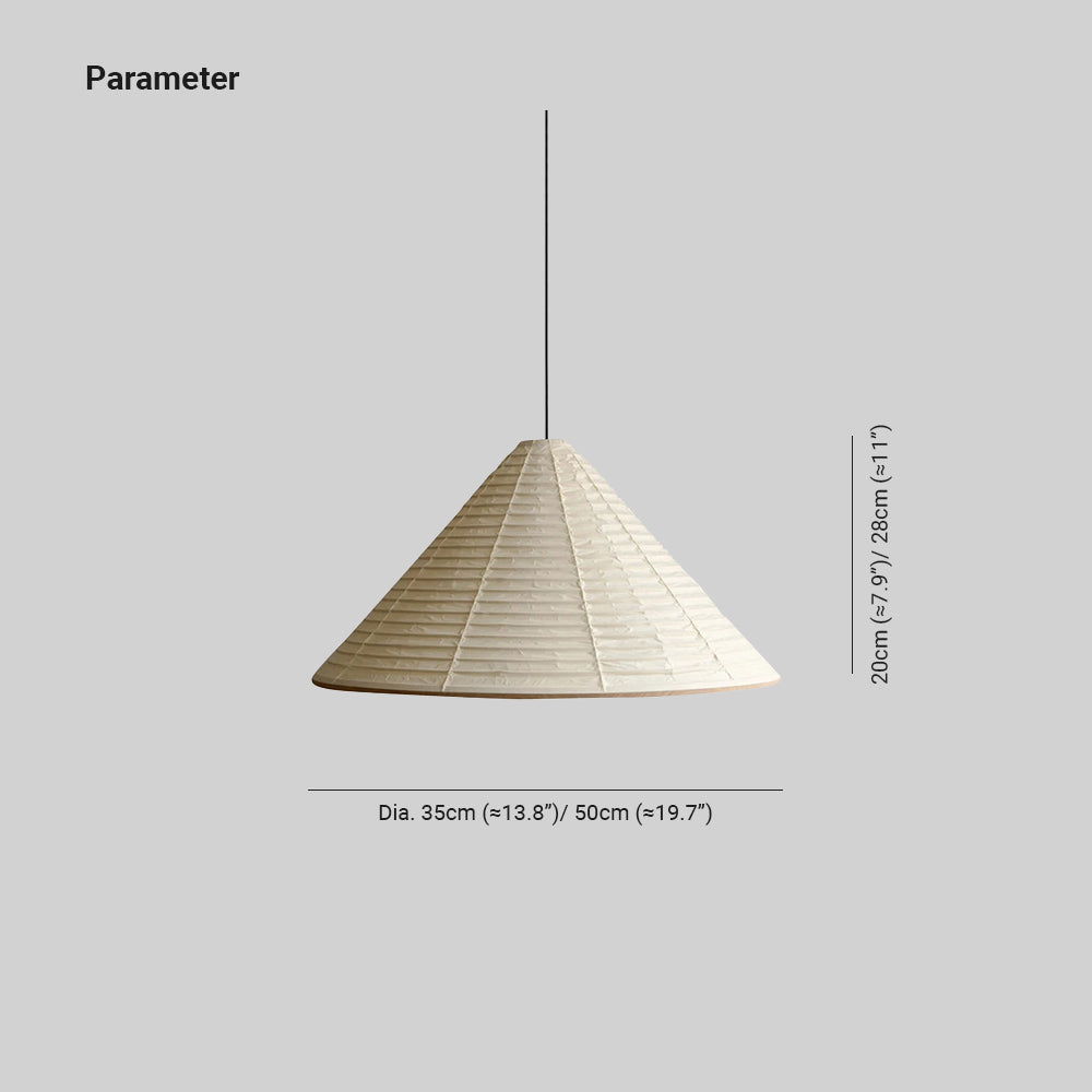 Avi Moderna Cónico Metal/Papel Lámpara Colgante Dormitorio