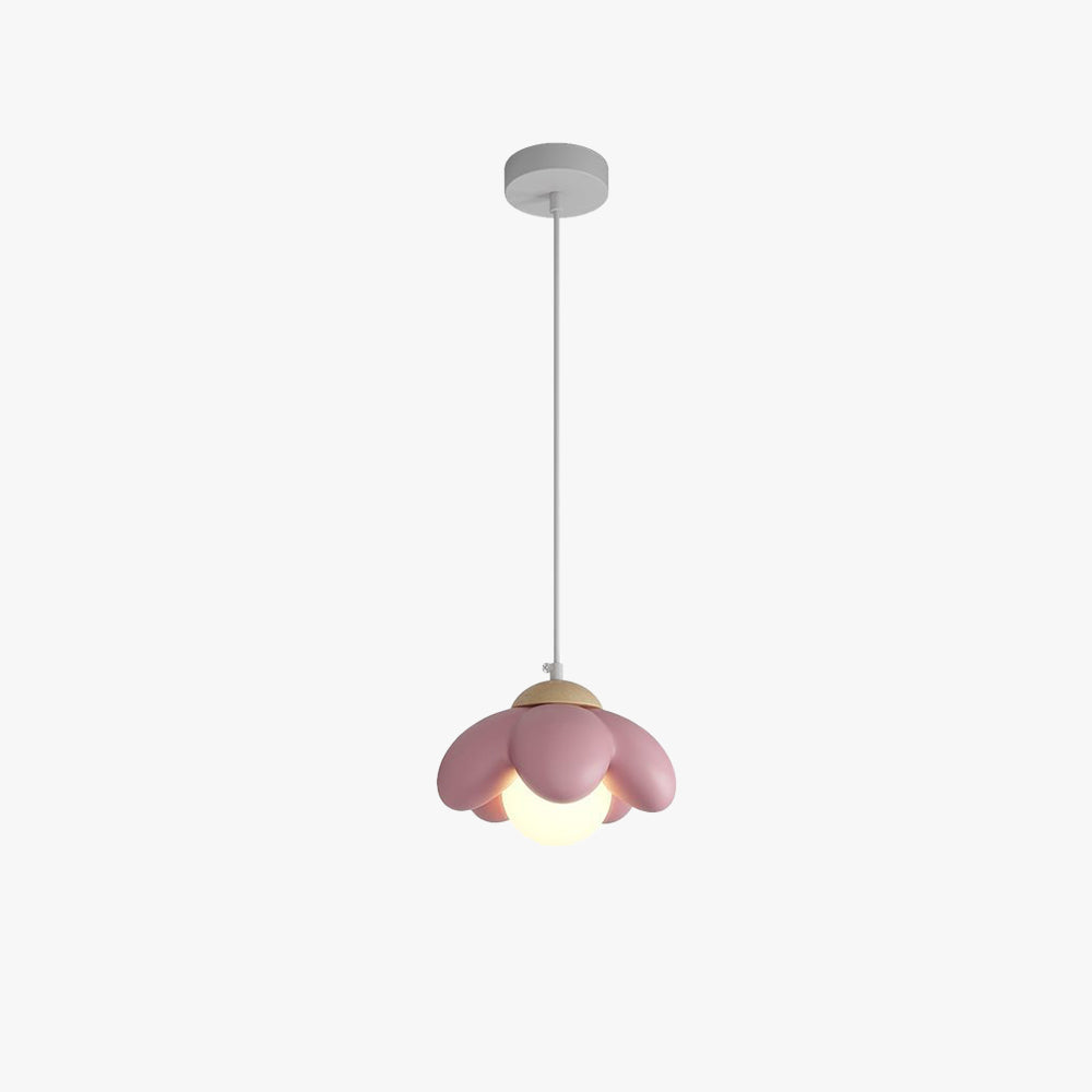 Valentina Moderna Flor LED Lámpara Colgante Rosa Dormitorio