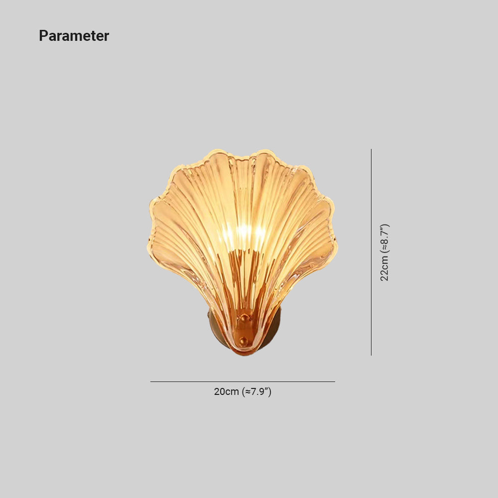 Arisha Moda Interior Pared Lámpara Metal Cristal Corredor Dormitorio
