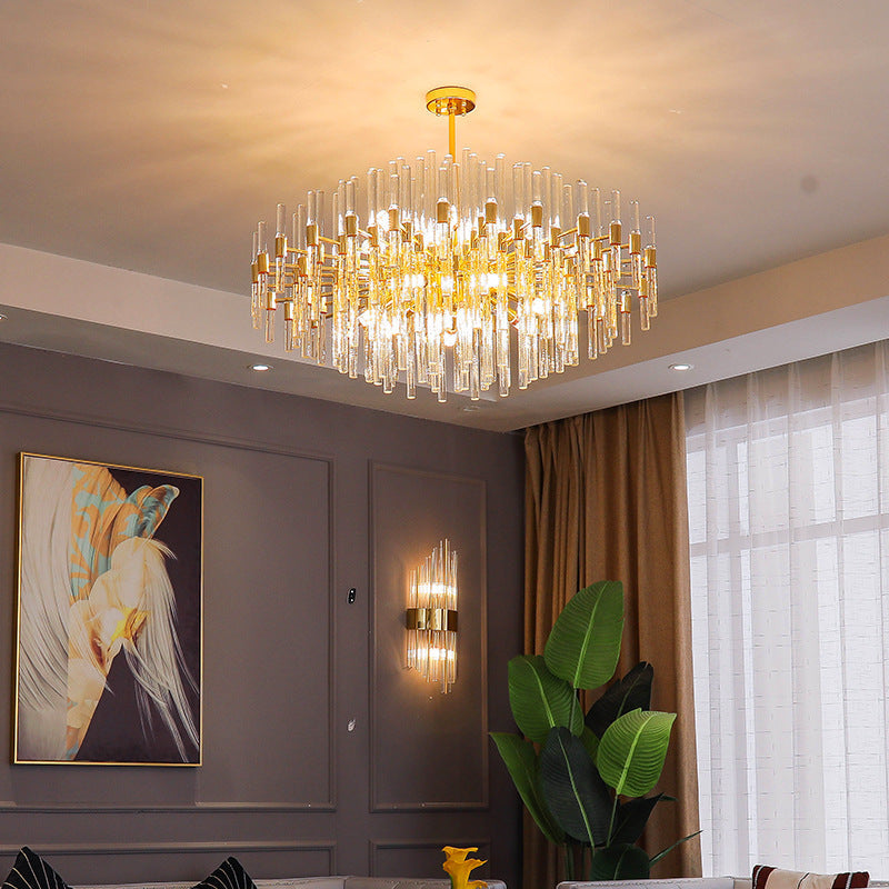 Kristy Luxurious Moderna Lámpara Colgante Metal/Vidrio Salón