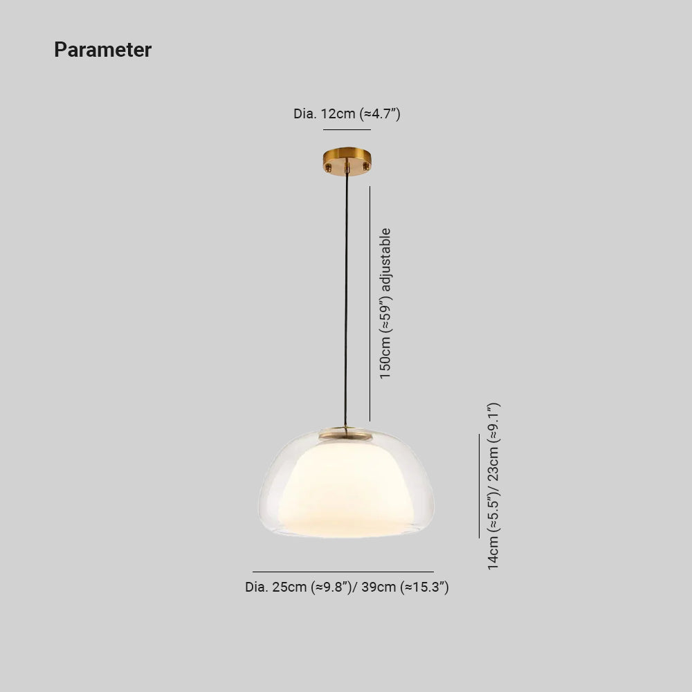 Valentina Moderna LED Lámpara Colgante Vidrio/ Metal Salón