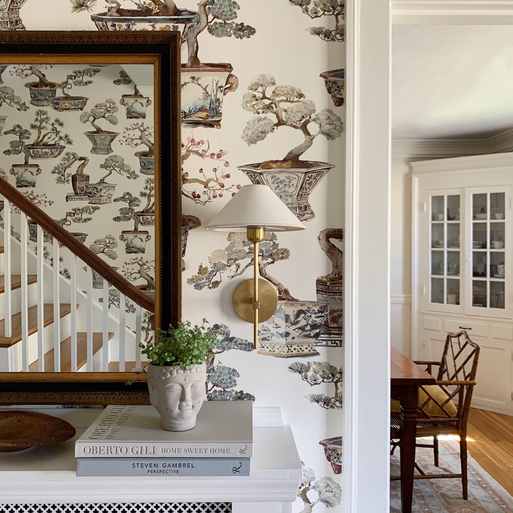 Silva Lámpara de Pared con Pantalla Cónica Blanca de Tela