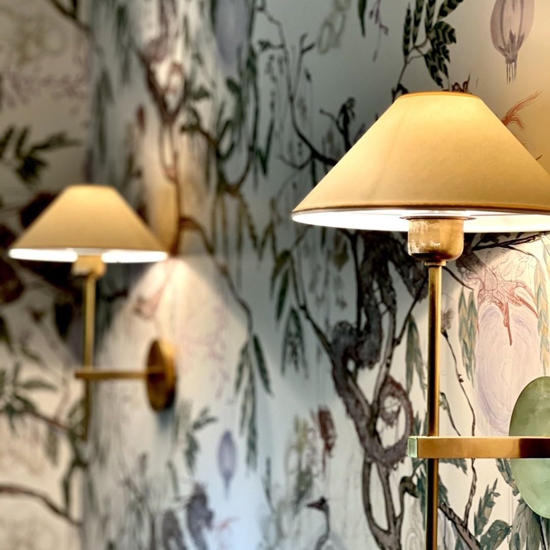 Zosilara Vintage Industrial Brass Fabric Sconce Wall Lamp - Lamp Copper