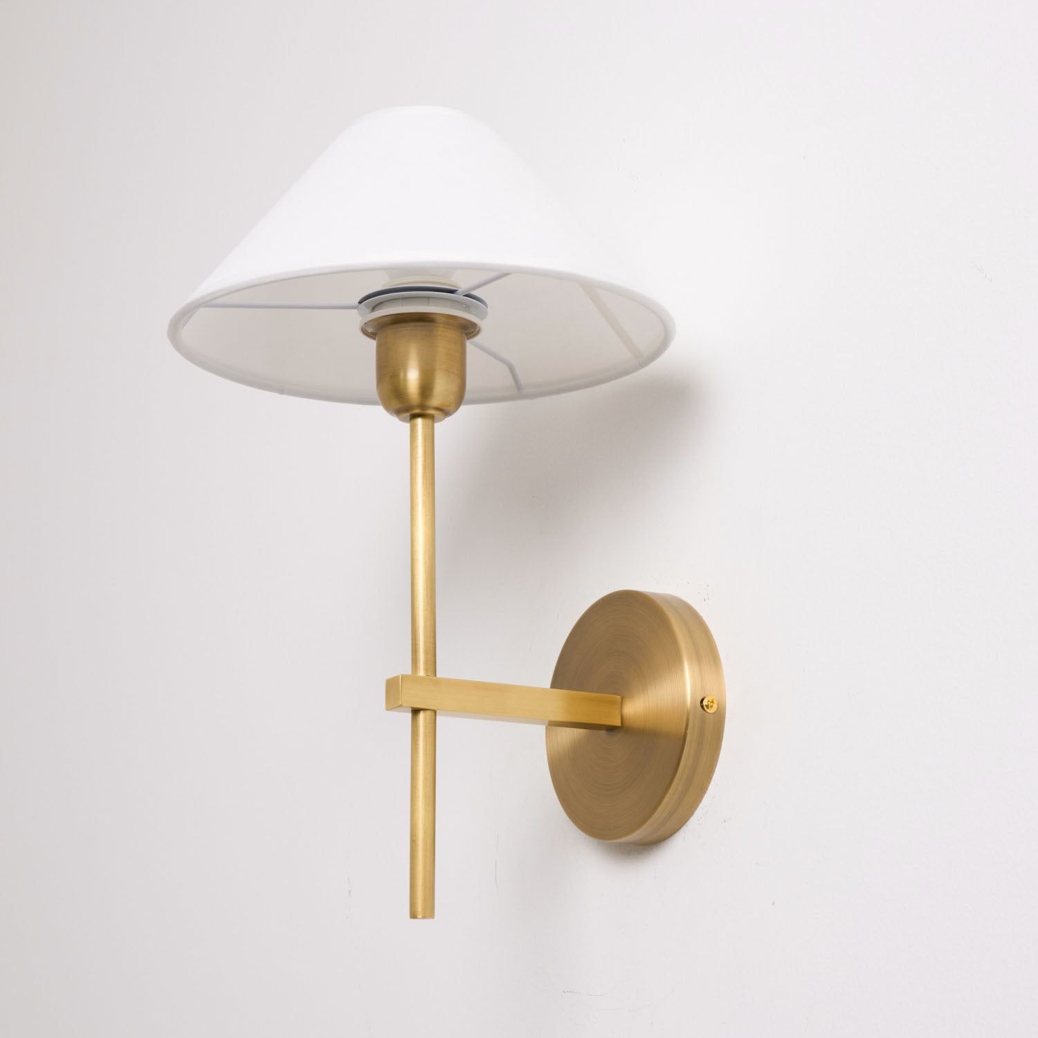 Zosilara Vintage Industrial Brass Fabric Sconce Wall Lamp - Lamp Copper