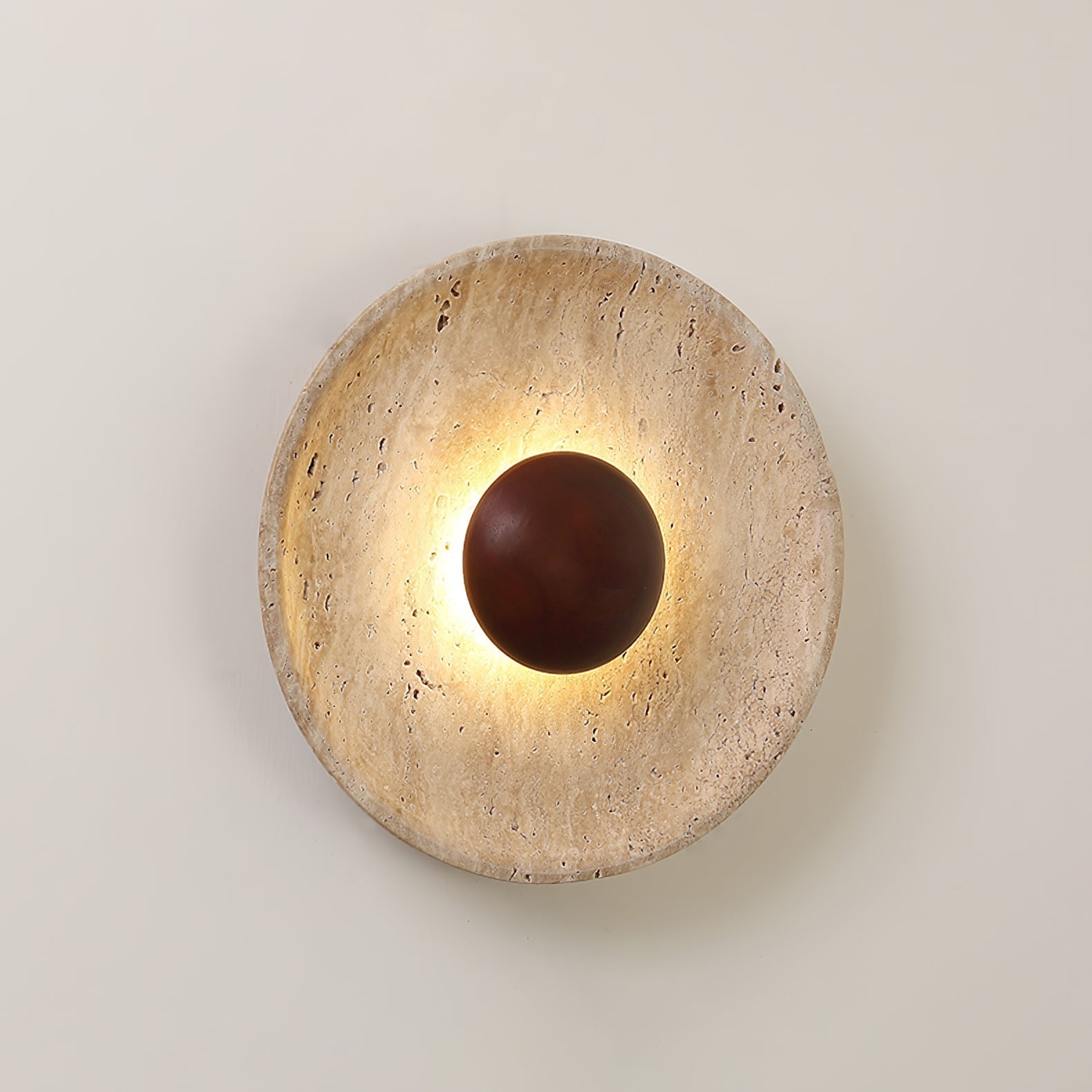 Ritta Lámpara de Pared Sun de Travertino