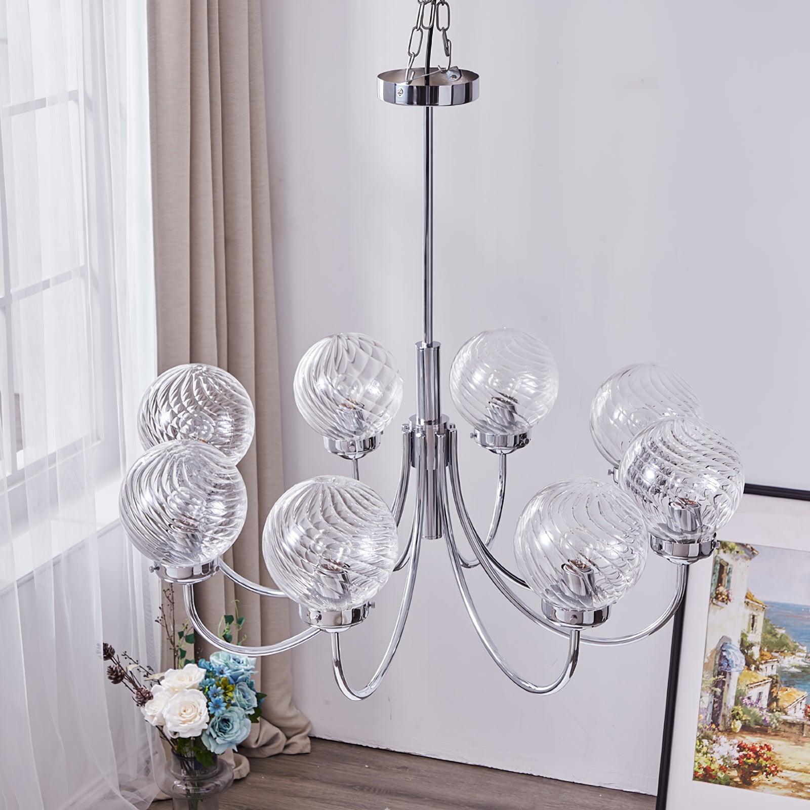 Armiriel Elegance Nordic Glass Metal Chandelier - Letslighting