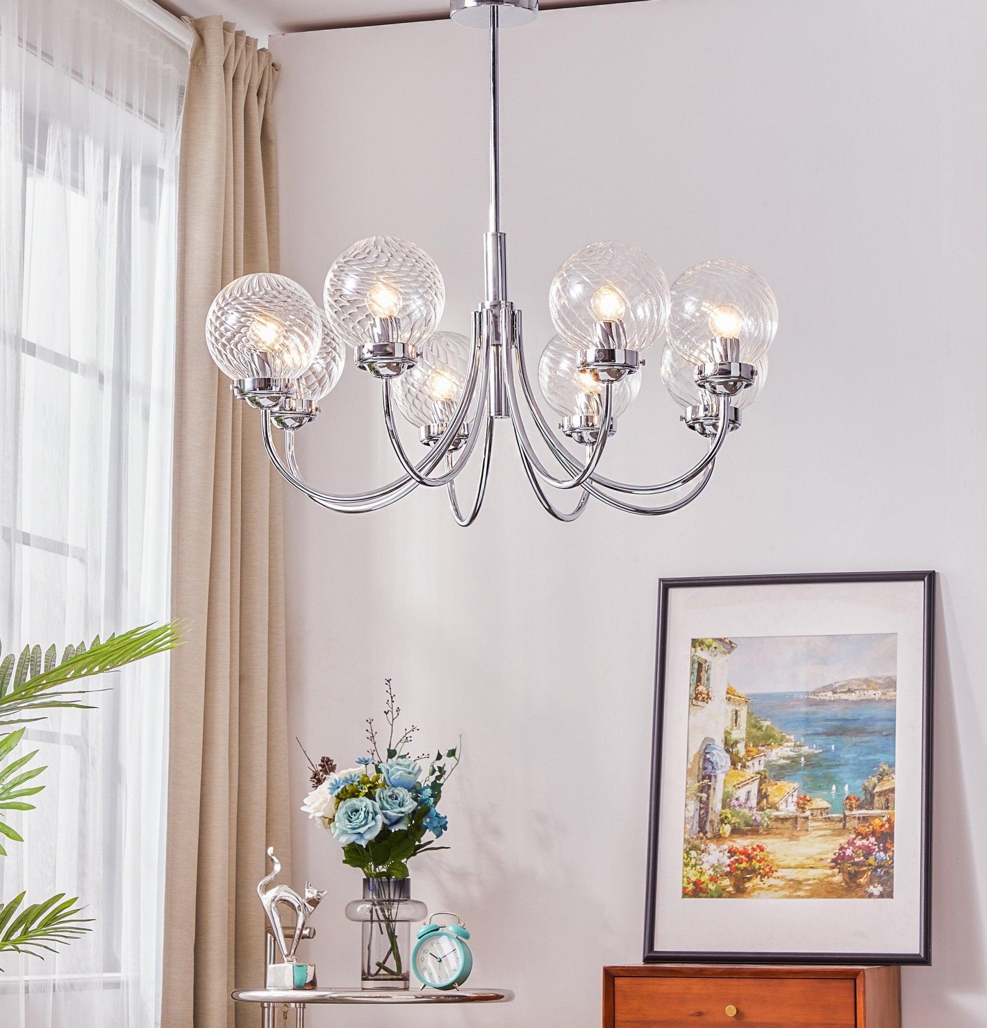 Armiriel Elegance Nordic Glass Metal Chandelier - Letslighting