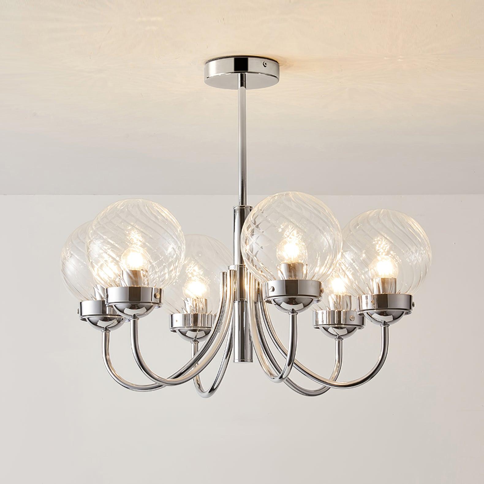 Armiriel Elegance Nordic Glass Metal Chandelier - Letslighting