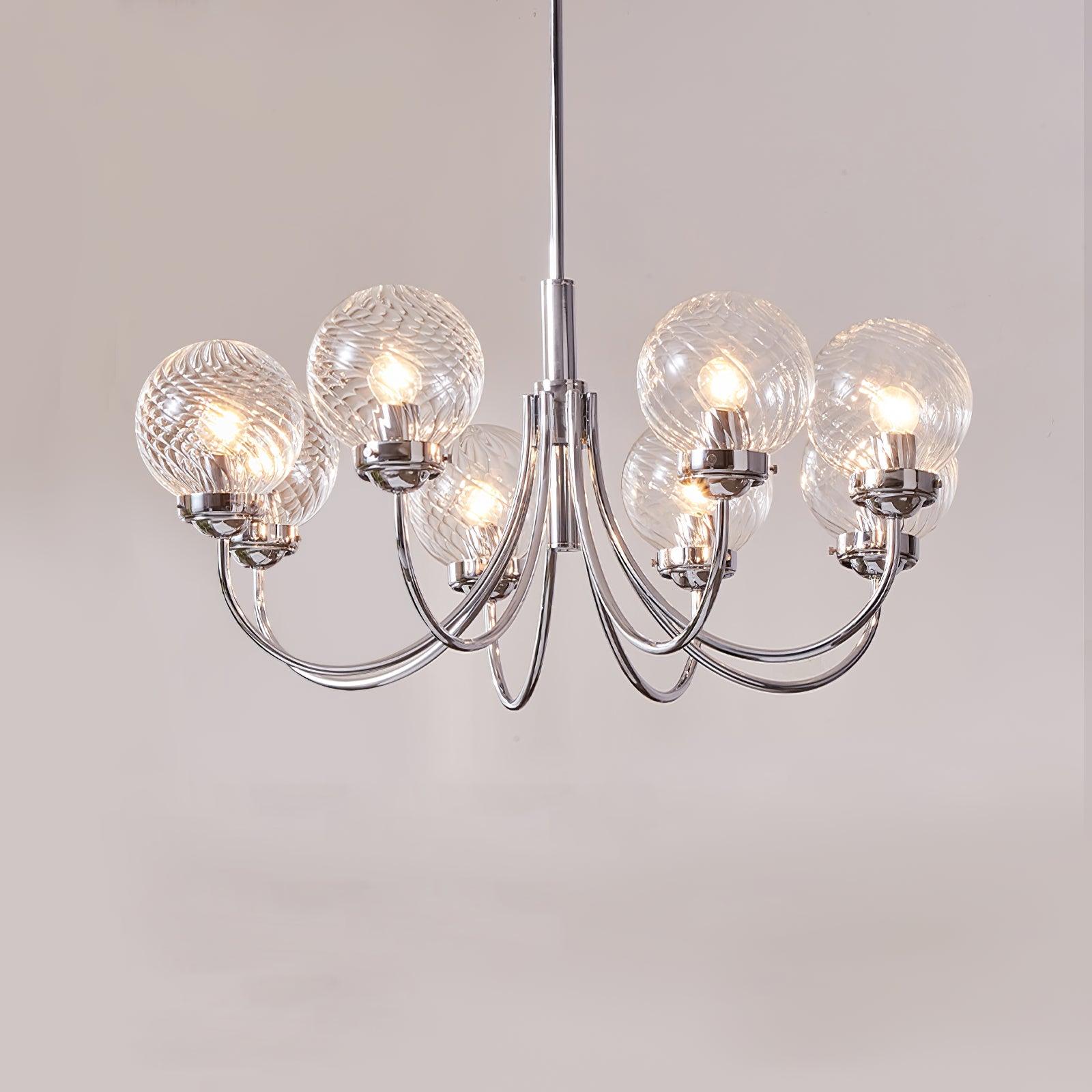 Armiriel Elegance Nordic Glass Metal Chandelier - Letslighting