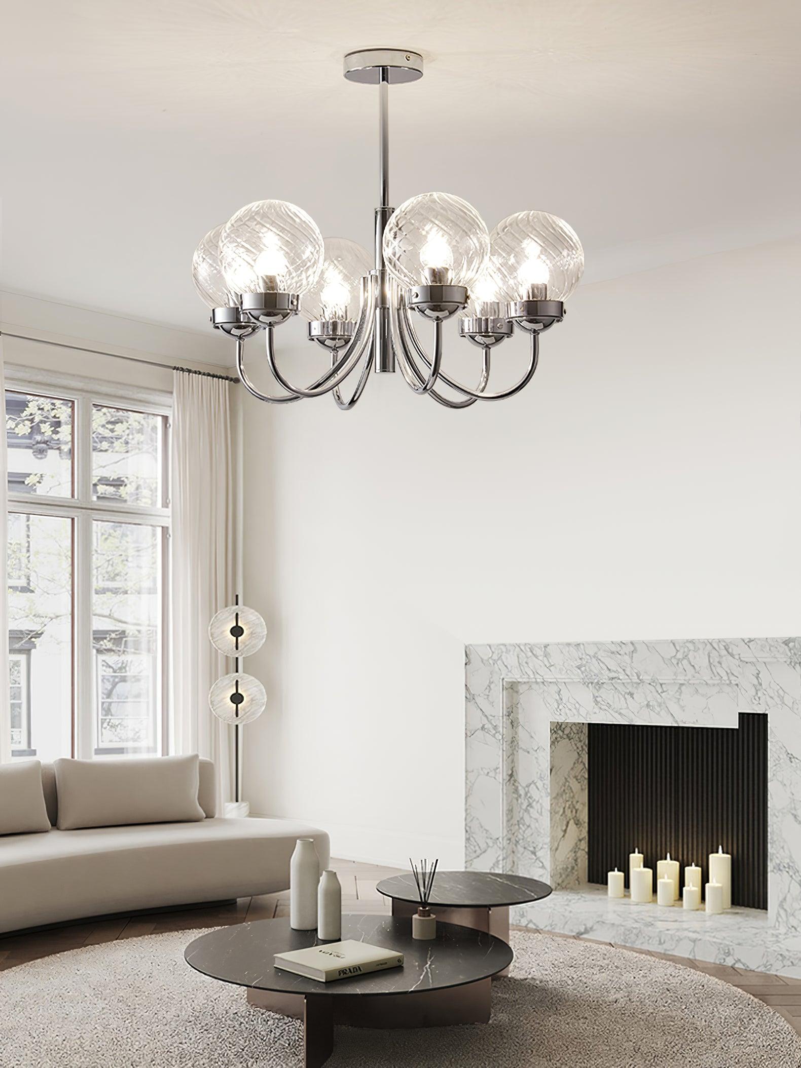 Armiriel Elegance Nordic Glass Metal Chandelier - Letslighting