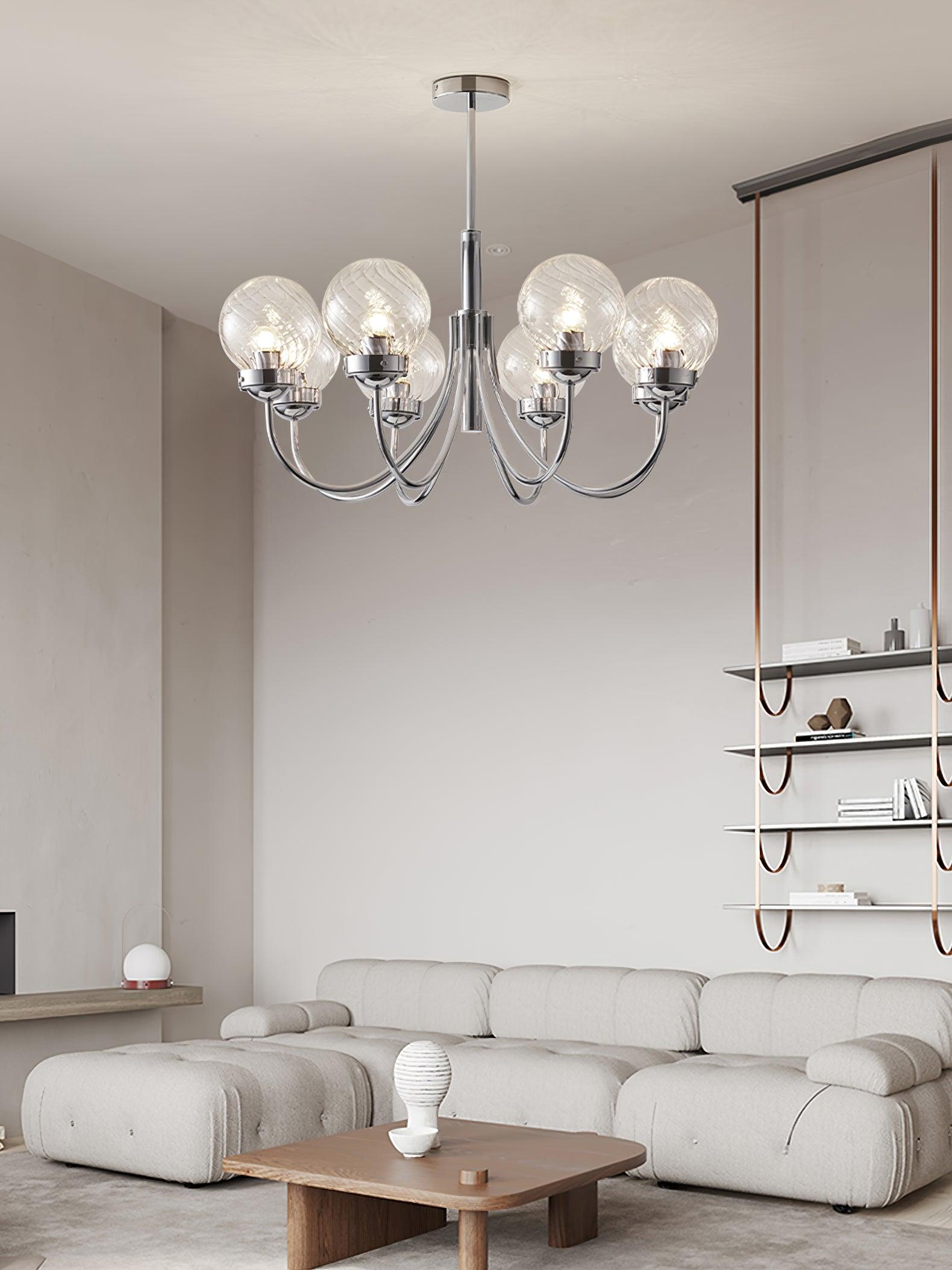 Armiriel Elegance Nordic Glass Metal Chandelier - Letslighting