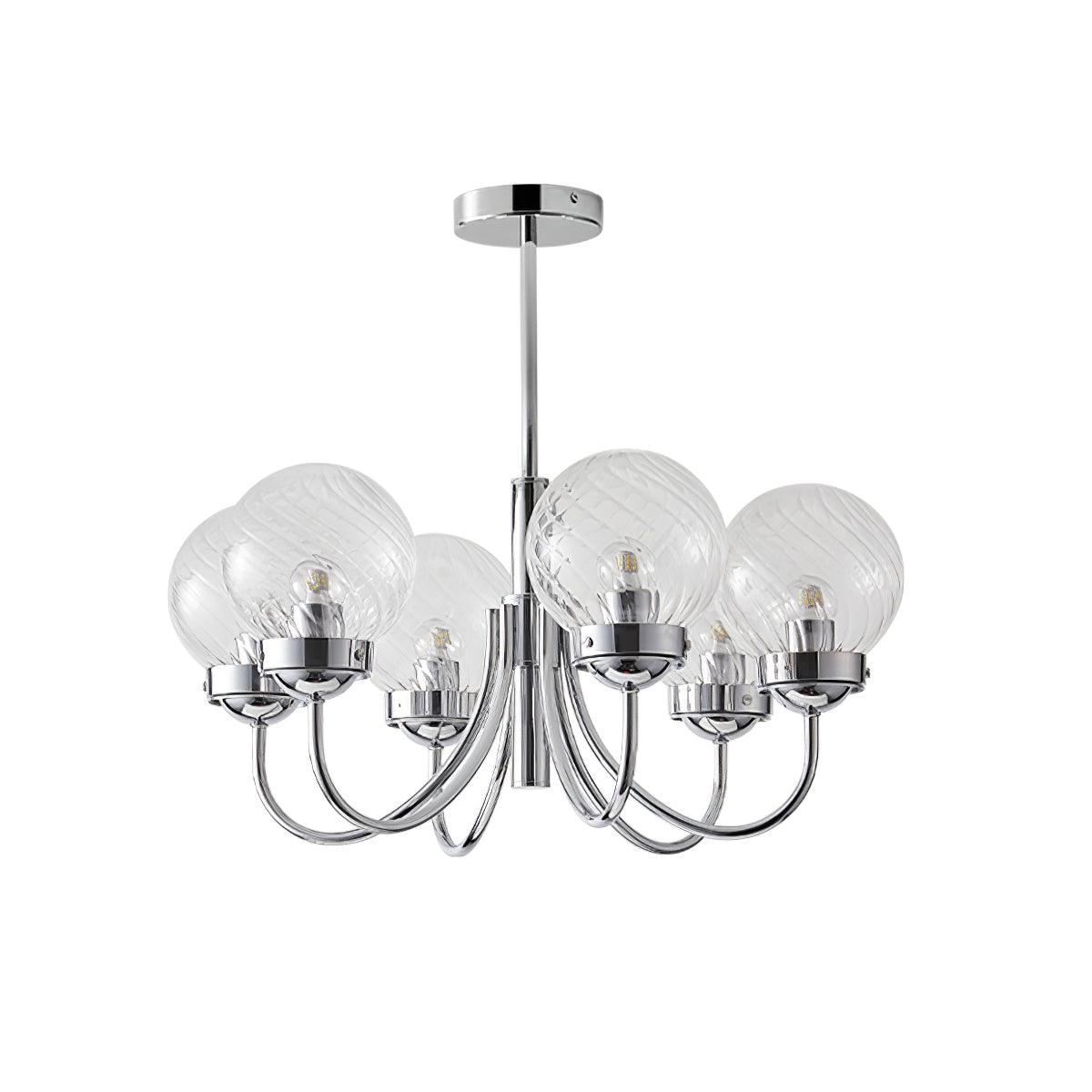 Armiriel Elegance Nordic Glass Metal Chandelier - Letslighting