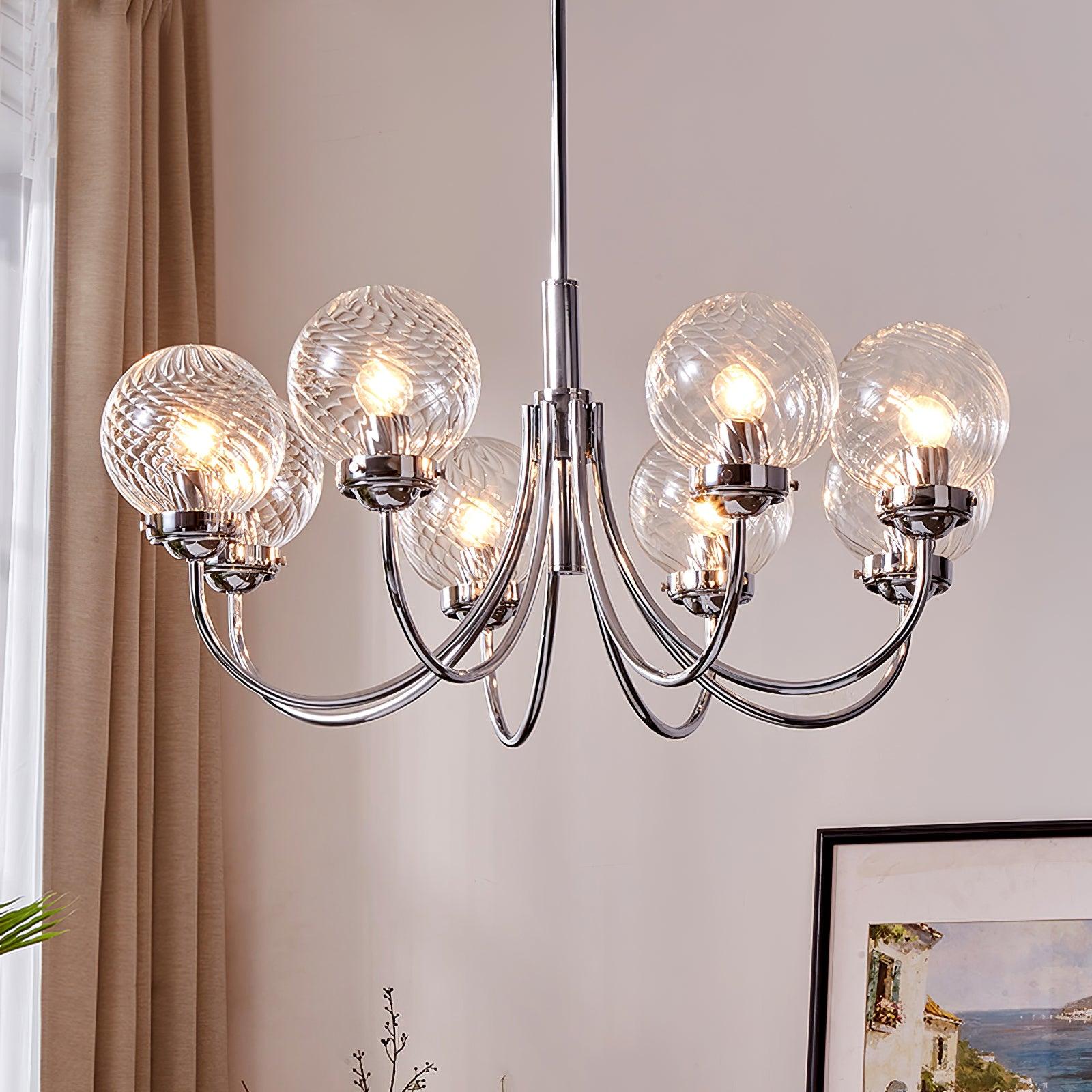 Armiriel Elegance Nordic Glass Metal Chandelier - Letslighting