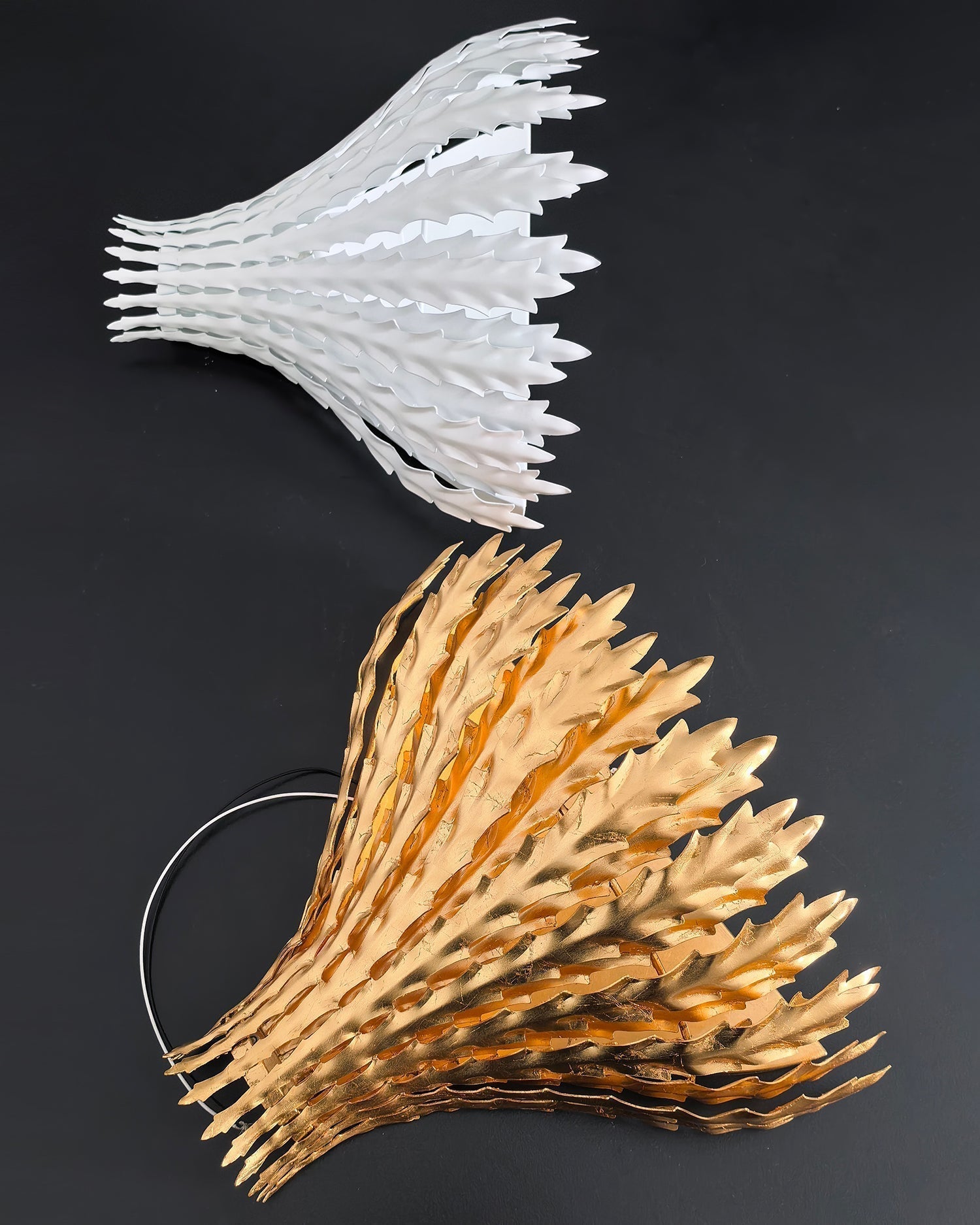 Wall Light Handmade Leaf Motif Metal Body Elegant Sconce - Letslighting