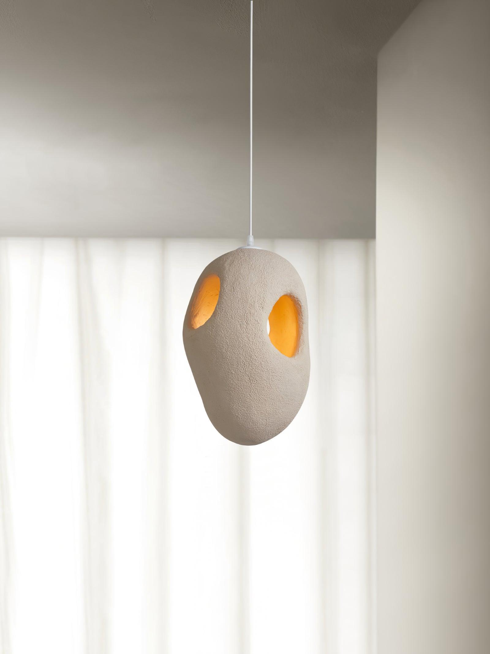 Hand-Built White Pendant Lamp - Letslighting
