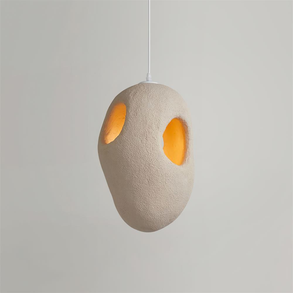 Hand-Built White Pendant Lamp - Letslighting
