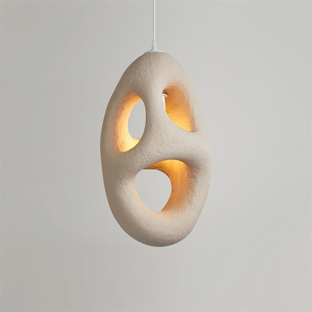Hand-Built White Pendant Lamp - Letslighting