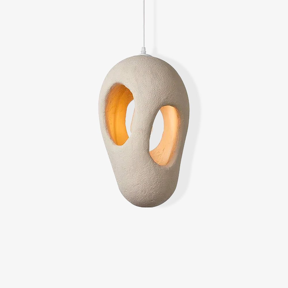 Hand-Built White Pendant Lamp - Letslighting